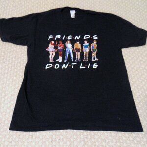 Stranger Things x Friends Tee | Y2K Mashup Graphic | Netflixcore Streetwear